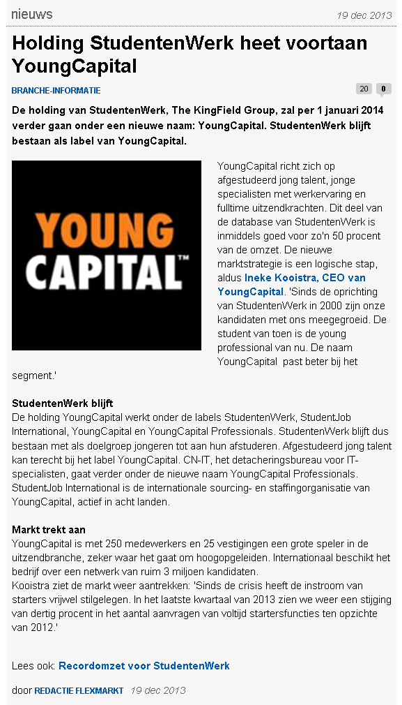YoungCapital uitzendbureau