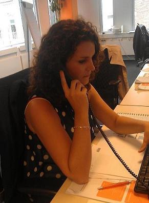 Nathalie aan het werk bij YoungCapital Tilburg 