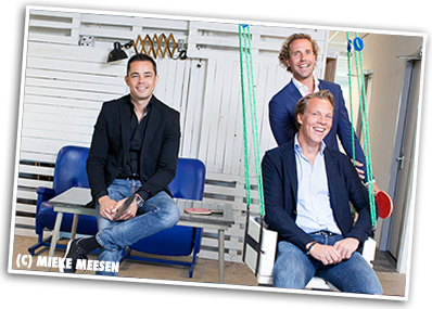 Young Capital oprichters Bram Bosveld, Hugo de Koning en Rogier Thewessen Young Capital oprichters Bram Bosveld, Hugo de Koning en Rogier Thewessen